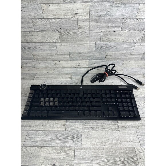 Corsair K100 RGB Full-Size OPX Optical-Mechanical Wired Gaming Keyboard - Picture 1 of 6